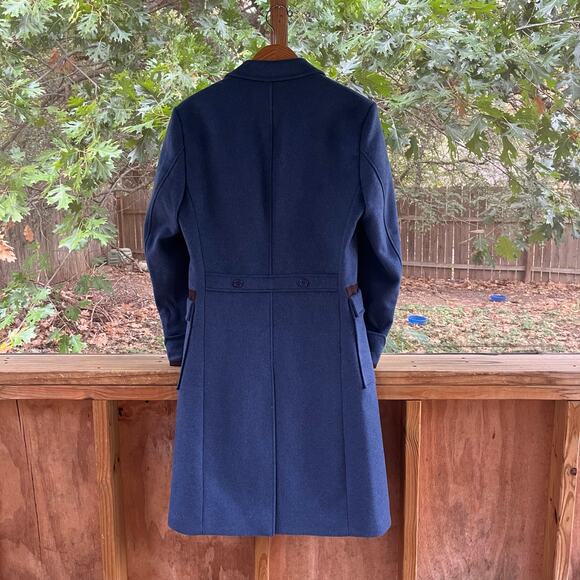 Fantastic Beasts Men's Newt Scamander Blue Wool Blend Overcoat Size S - Picture 2 of 11